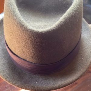 Brixton Olive Green Fedora Felt Hat